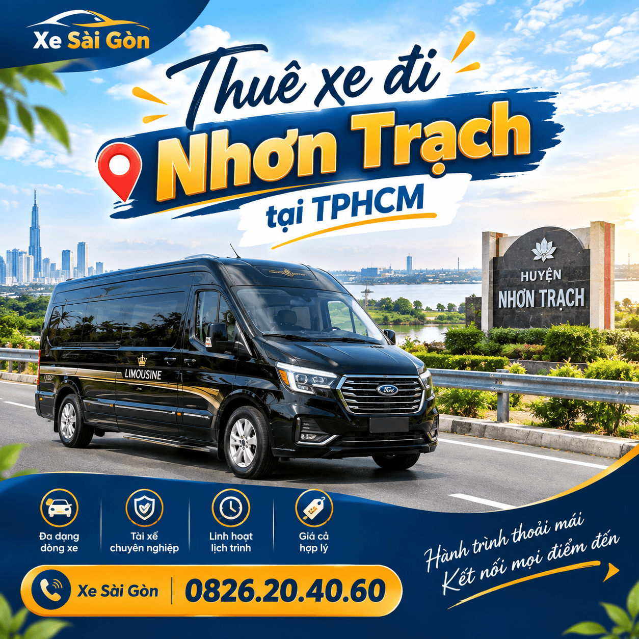 thuê xe đi nhơn trạch